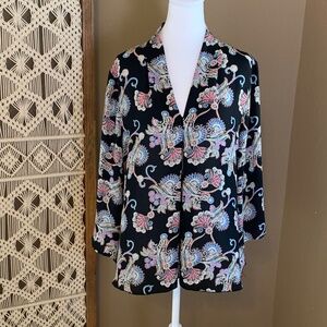 Spense Paisley Top - Size L -- flowy long sleeves